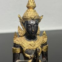 Тайландска бронзова фигура на  танцьорка / Буда. №5096, снимка 8 - Колекции - 44370846