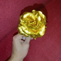 Вечна роза със златно покритие, снимка 3 - Други стоки за дома - 37687340