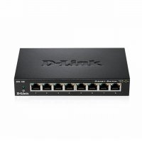 Суич D-Link DGS-108 8-портов 10/100/1000Mbps Gigabit Metal Housing Desktop комутатор, снимка 1 - Суичове - 39026470