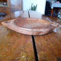 Стара дървена чиния за стена, снимка 2 - Други ценни предмети - 44572874