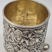 RRR-Сребърна чаша,Англия 18 век/сребро 925 проба, снимка 12 - Антикварни и старинни предмети - 39477171