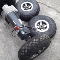 Електромотор с редуктор и гуми за инвалиден скутер, снимка 2 - Инвалидни скутери - 35632205