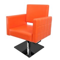 Фризьорски стол PA08 - бял, оранжев, червен или черно-червен , снимка 2 - Фризьорски столове - 37423978