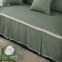 Калъфка за диван протектор ленена 4 места, снимка 5 - Покривки за легло - 38293805