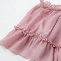 Уникална розова ефирна рокля за сватба кръщене, снимка 5 - Рокли - 37035715