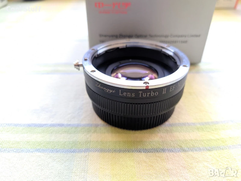 Адаптер ZhongYi Mitakon Lens Turbo II Canon EF lens to SONY E , снимка 1