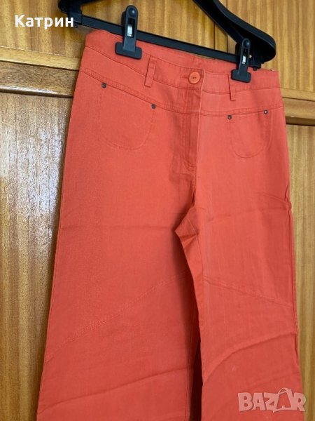 Оранжев дамски панталон, снимка 1