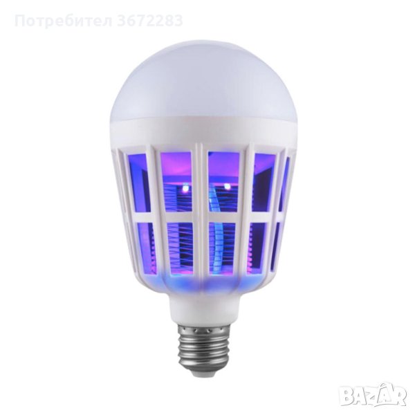 LED крушка против комари с адаптор за стена, снимка 1