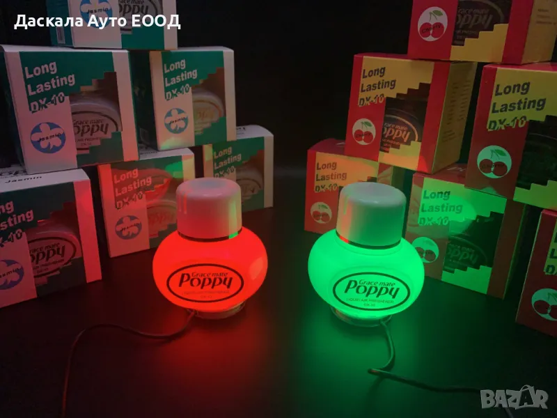 1 бр. LED ЛЕД осветление за ароматизатор POPPY 150ml, снимка 1
