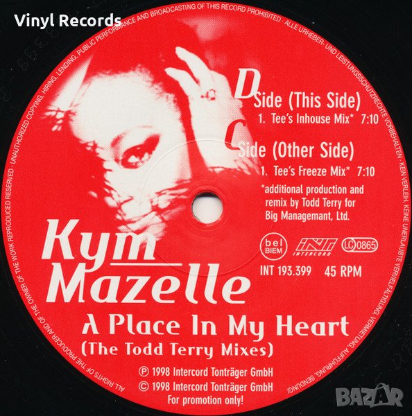 Kym Mazelle – A Place In My Heart ,Vinyl 12" , снимка 1