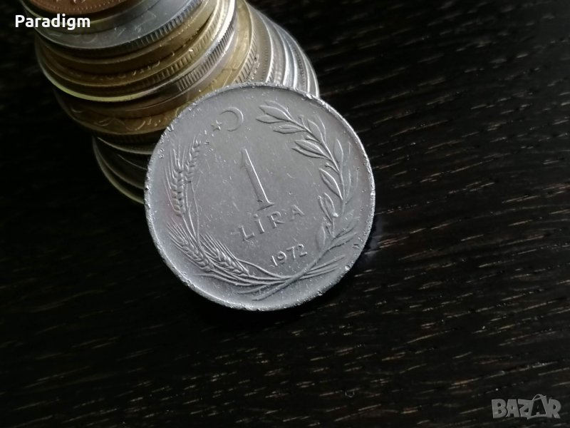 Монета - Турция - 1 лира | 1972г., снимка 1