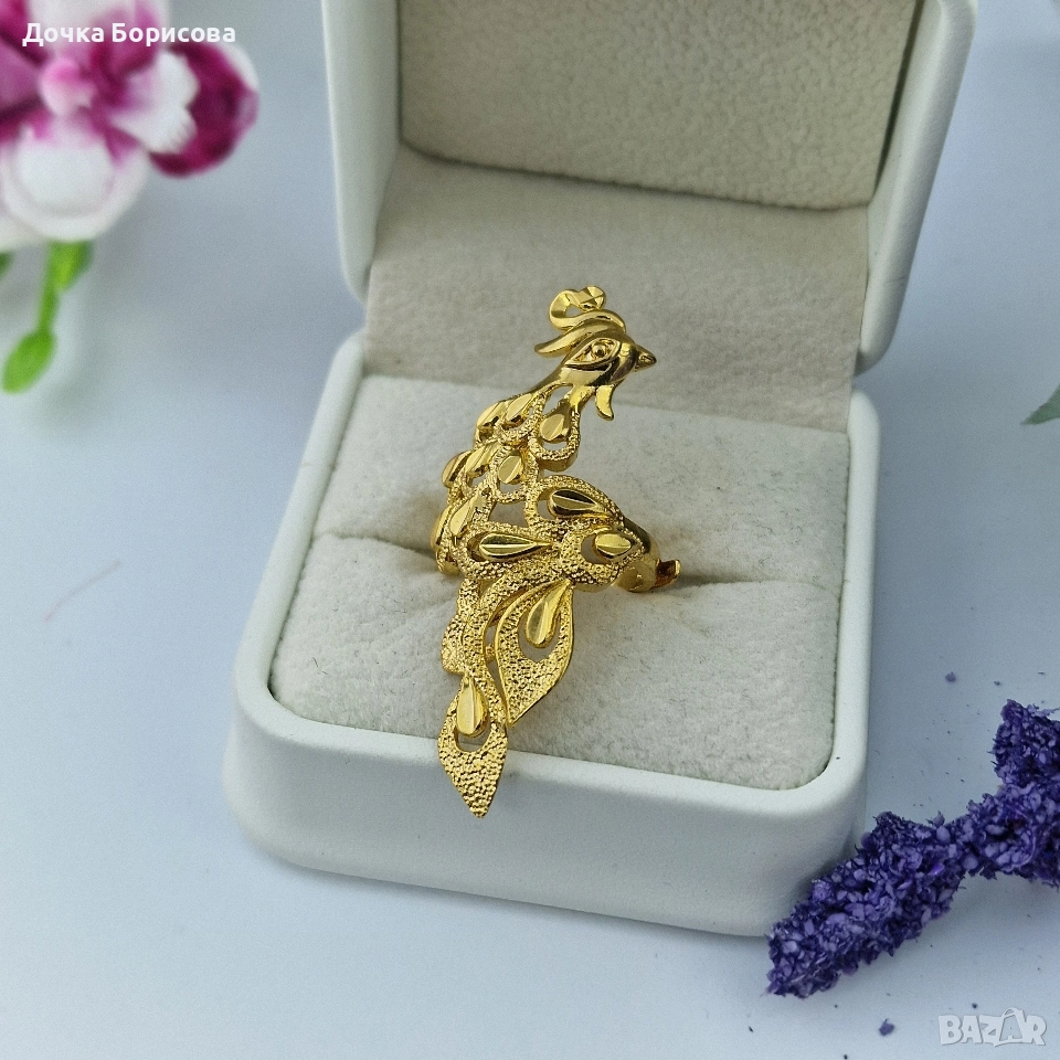 Пръстен- Златен феникс , снимка 1