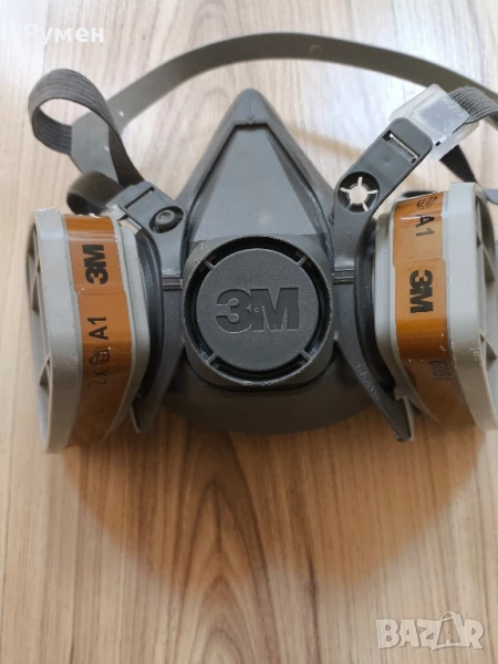 3M™ полулицева маска с размер L за сменяеми филтри , два филтъра на нея и два резервни 3M 6051 , снимка 1