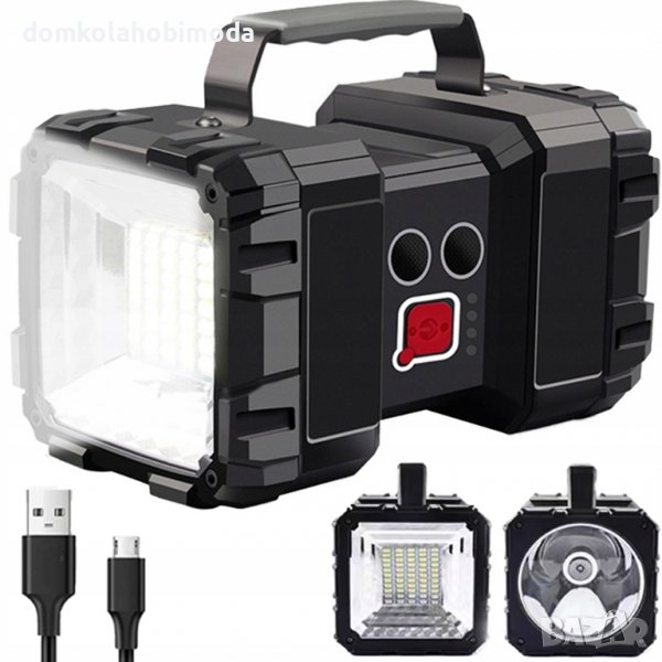 Акумулаторен LED фенер, 7 режима на работа,Мощен, POWERBANK, снимка 1