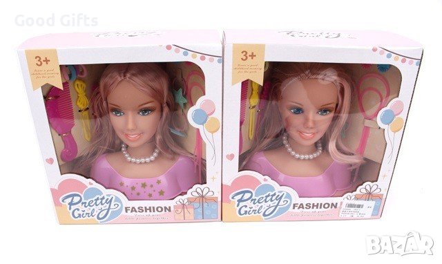 Кукла - глава за прически с аксесоари, снимка 1