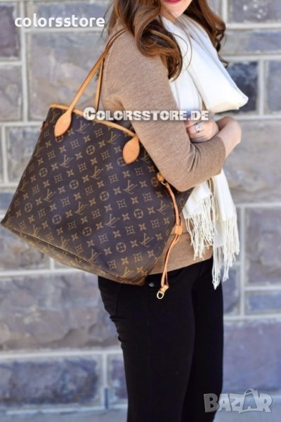 Кафява чанта Louis Vuitton  Neverfull, снимка 1