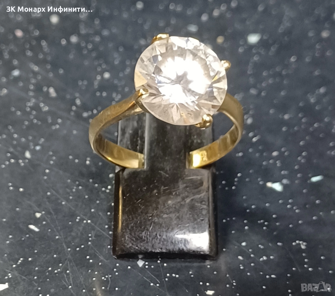 Златен пръстен/585/, снимка 1