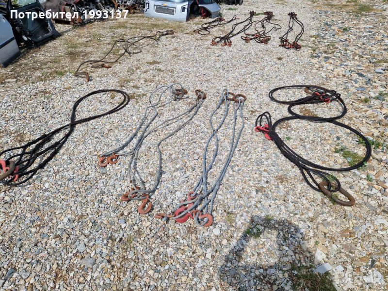  Стоманени въжета сапани за кранове , снимка 1