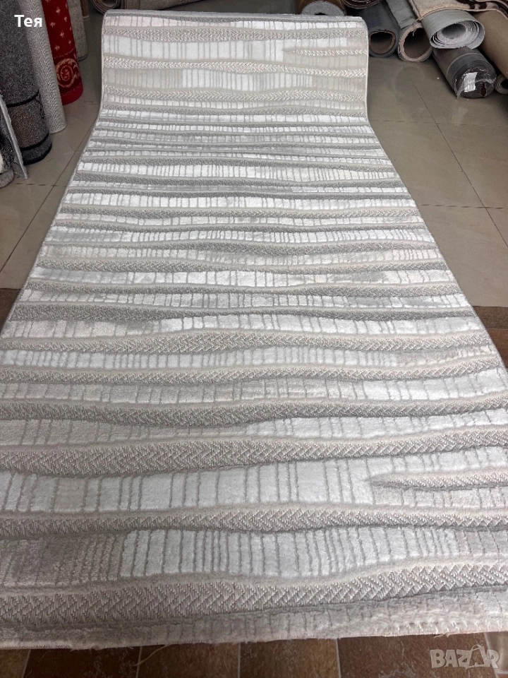 Олекотени Тип персийски килими и пътеки, с тъкана основа, снимка 1