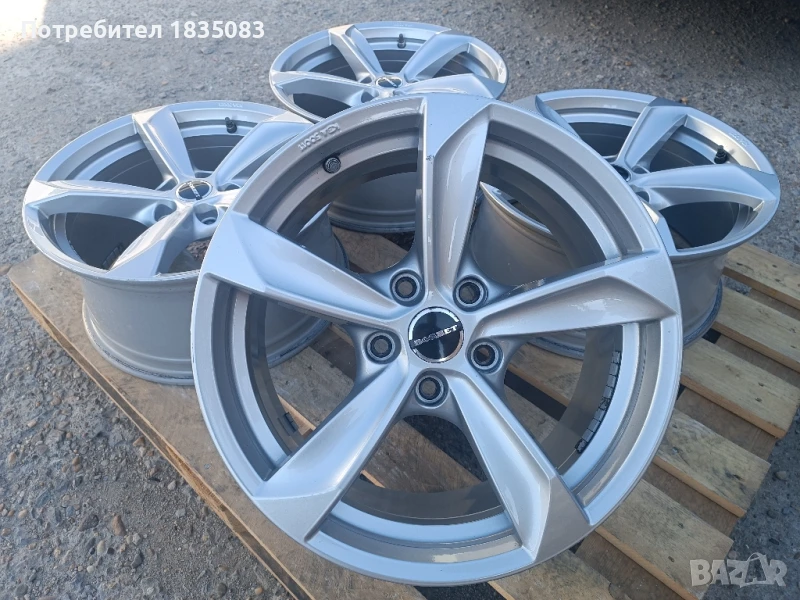 Лети джанти 17ки 5х115 Borbet, снимка 1