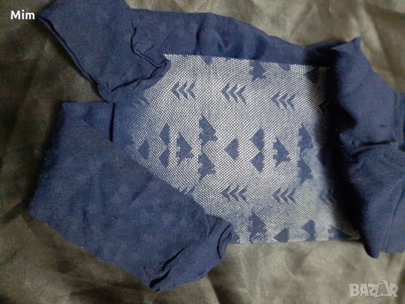 DOLCI CALZE M Италиански тъмно син чорапогащник на фигури, снимка 1