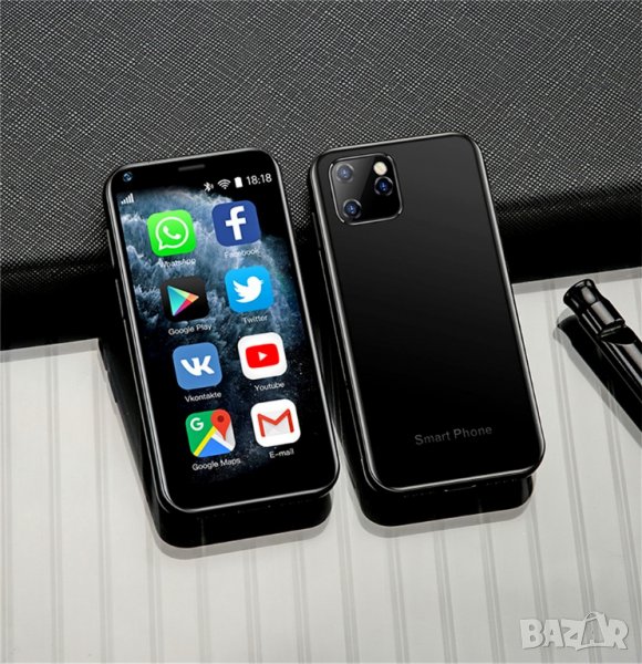 Мини телефон, мини смартфон, малък смартфон, с Андроид с две сим карти ...