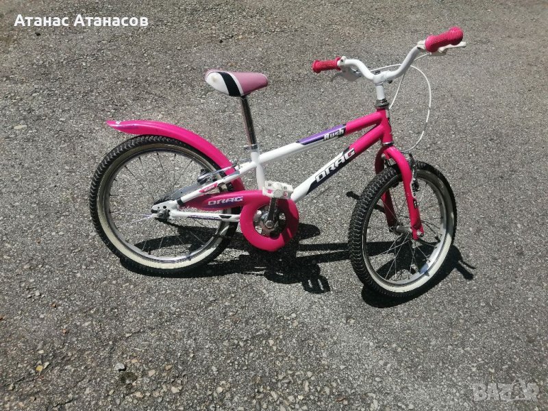 Детски велосипед  колело 18 цола лилав розова рамка Изпращам с куриер и опция преглед и тест , снимка 1