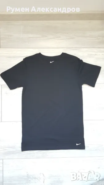 Черна детска унисекс тениска Nike за ръст 147-163 см или 11 - 13 год., снимка 1