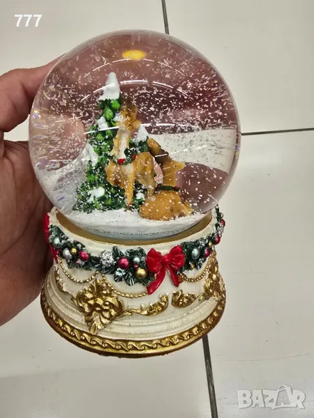 музикални коледни преспапиета, снимка 1