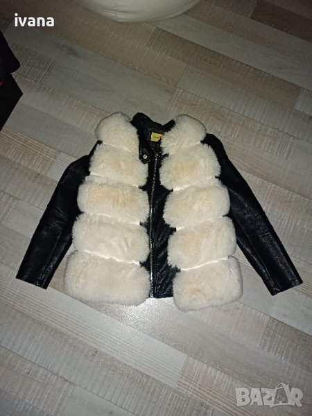 кожено яке и пухен елек, снимка 1