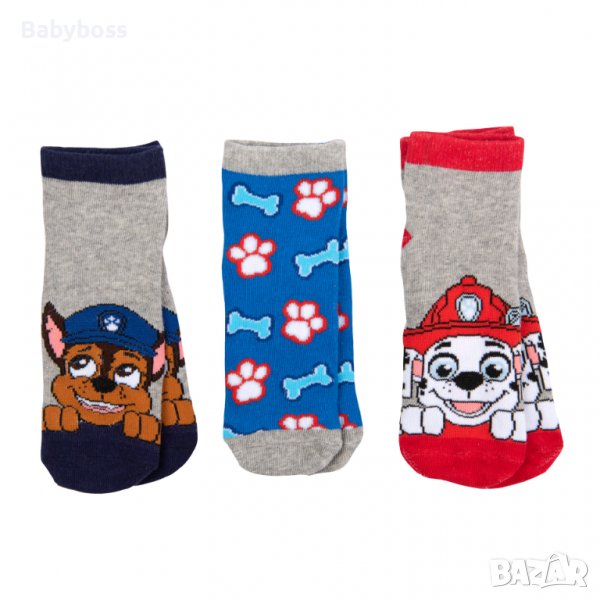 Комплект от 3 чифта чорапи за момче Пес Патрул, снимка 1
