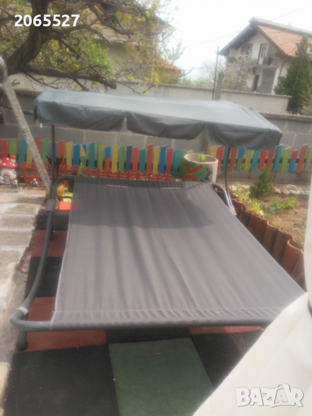 Градински двоен шезлонг, снимка 1