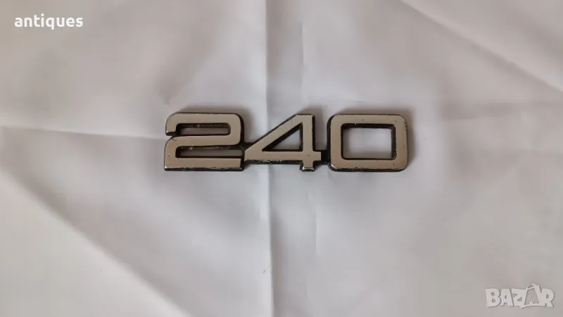 Метална емблема - надпис от Волво / Volvo 240, снимка 1