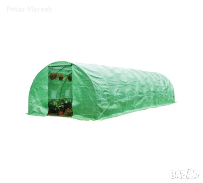 Тунелна Оранжерия с 2 врати и 20 прозореца 1000x300x200 cм, снимка 1