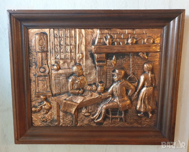Холандска медна картина, снимка 1