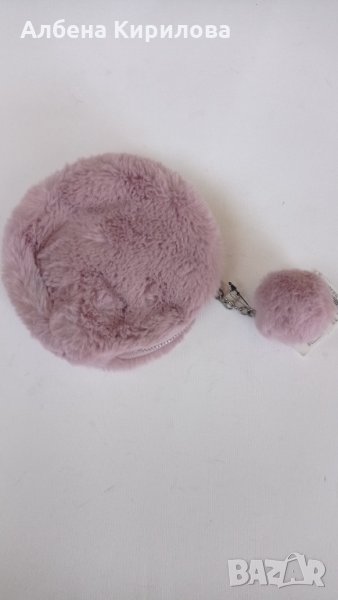 Ново ефектно портмоне розово пух, снимка 1