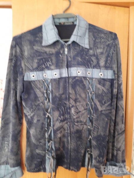 Дамска риза дизайнерска спортно елегантна с цип, снимка 1