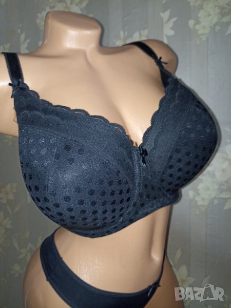 Перфектен черен сутиен за едър бюст 95-Е, снимка 1