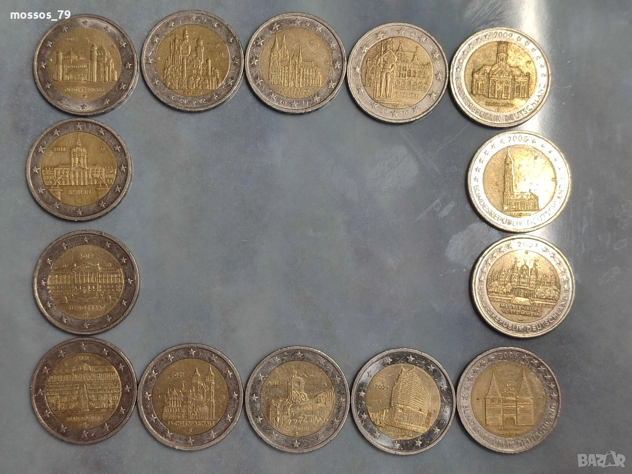 14 монети 2€ катедрали Германия , снимка 1