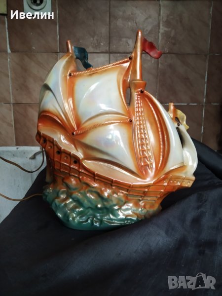ретро настолна лампа-кораб, снимка 1