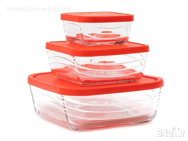 Стъклени купи за съхранение , снимка 1