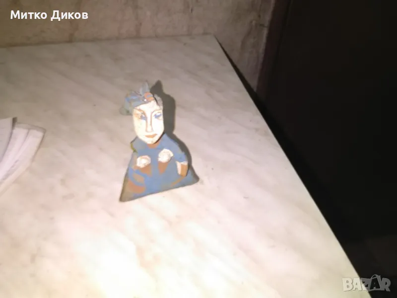 Скулптура арт декор без ръка твърд материал 100х81х70мм, снимка 1