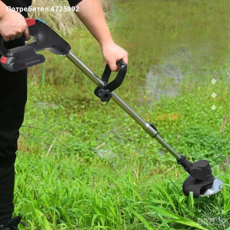 Безжична градинска косачка - тример за трева XXL, 2x AC, снимка 1