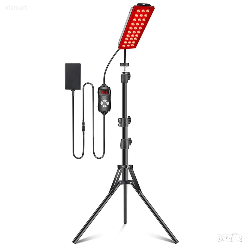 LED лампа с червена и близка инфрачервена светлина Astarexin, За лице и тяло, 3 режима на работа, снимка 1