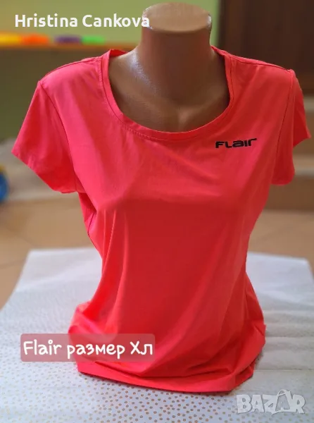 Изкрящо розова тениска Flair, снимка 1