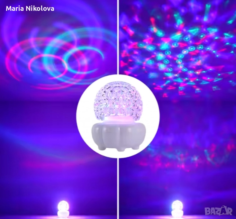 цветна LED нощна лампа, снимка 1