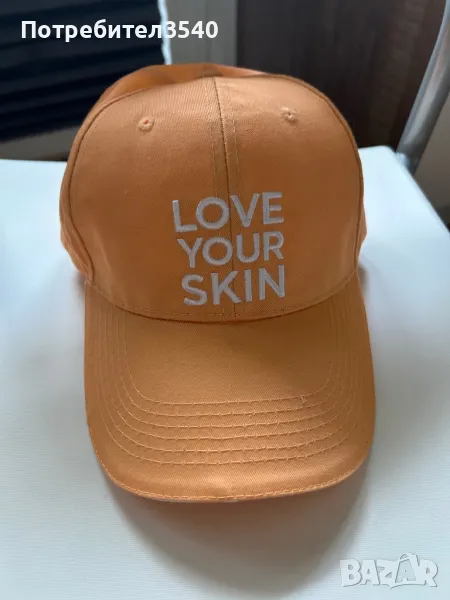 Оранжева шапка с козирка ISDIN, снимка 1