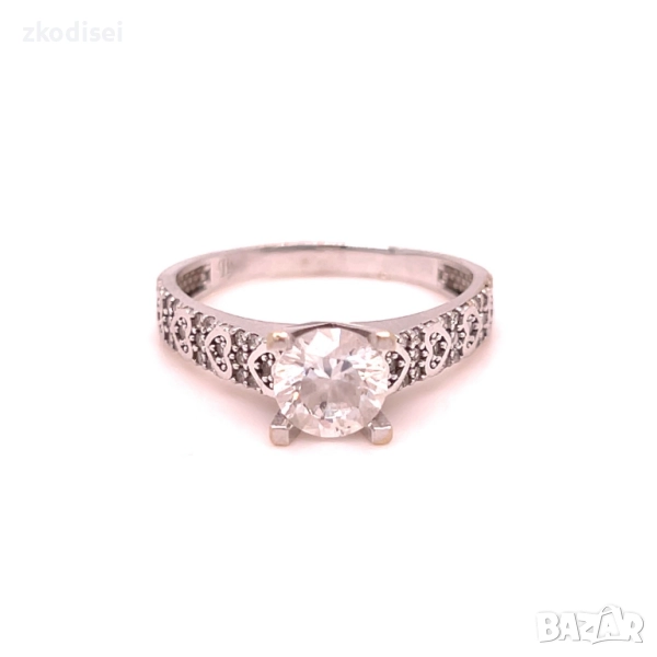 Златен дамски пръстен 4,06гр. размер:61 14кр. проба:585 модел:34927-3, снимка 1