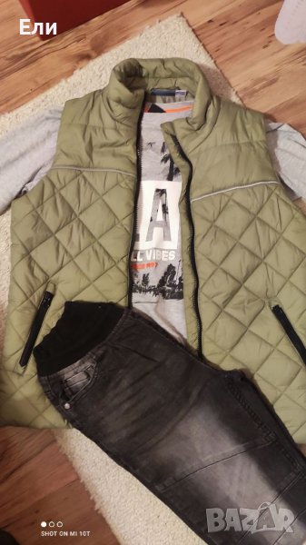 Елек и дънки 146-152 см, снимка 1