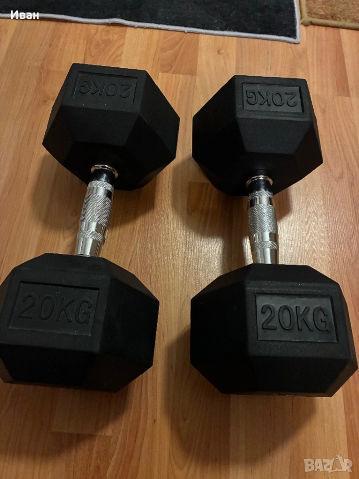 Хексагонални дъмбели 20 кг., снимка 1